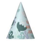 Leuke Blue Boys Onder Het Zee Waterverf Verjaardag Feesthoedjes (Links)