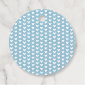 Leuke Blue Ghost Boy Baby shower Bedankjes Labels (Achterkant)