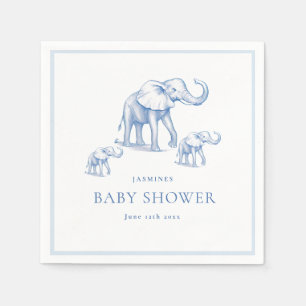 Leuke Blue Safari baby shower Boeken voor baby Servet
