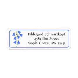 Leuke Bluebells Huwelijk Retouradres Label