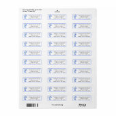 Leuke Bluebells Huwelijk Retouradres Label (Full Sheet)