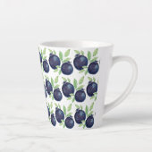 Leuke Blueberries Waterverf Art Handbeschilderd Latte Mok (Rechts)