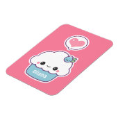 Leuke Blueberry Cupcake Magneet (Linkerzijde)