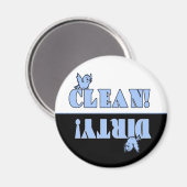 Leuke Bluebird Clean Vuile Magnet voor Vaatwasser (Voorkant / Achterkant)