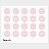 Leuke Blush Pink Botanical dank u Ronde Sticker (Vel)