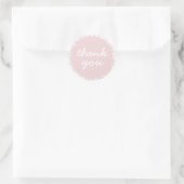 Leuke Blush Pink Botanical dank u Ronde Sticker (Tas)