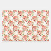 Leuke Blush Roze Peach Cream Waterverf Pompoen Inpakpapier Vel (Voorkant 2)