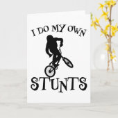 Leuke BMX-fiets-spreuk Bikerscadeau Kaart (Gele Bloem)