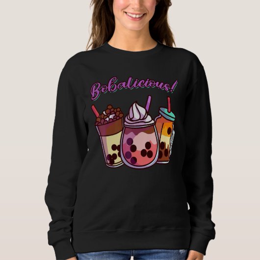Leuke Boba Bubble Tea Bobalicious Trui (Voorkant)