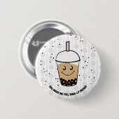 Leuke Boba Bubble Tea Pun Button (Voorkant /achterkant)
