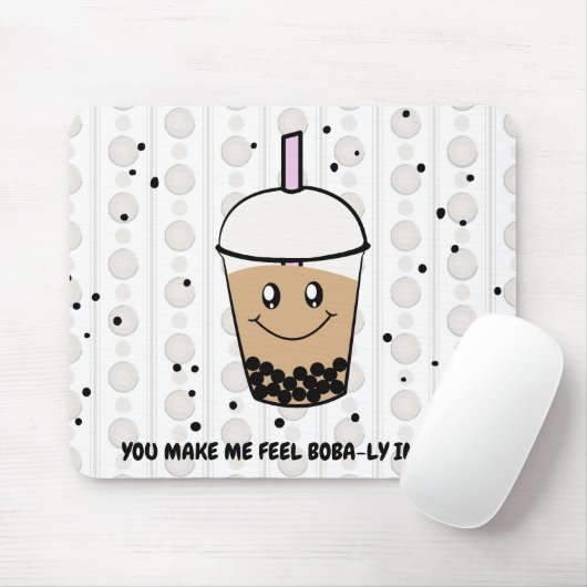 Leuke Boba Bubble Tea Pun Mousepad Muismat (Met muis)