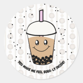 Leuke Boba Bubble Tea Pun Ronde Sticker