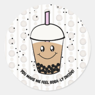 Leuke Boba Bubble Tea Pun Ronde Sticker