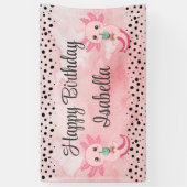Leuke Boba Thee Axolotl Party Achtergrond Banner (Verticaal)