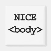 leuke body html code magneet (Voorkant)