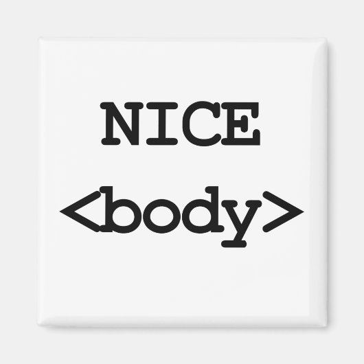 leuke body html code magneet (Voorkant)