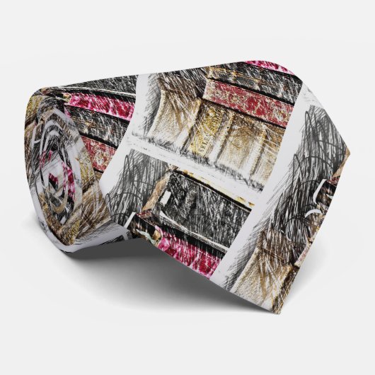 Leuke boeken in de bibliotheek stropdas (Opgerold)