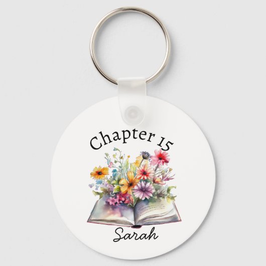 Leuke Boekenwurm Sleutelhanger (Voorkant)