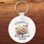 Leuke Boekenwurm Sleutelhanger (Voorkant)