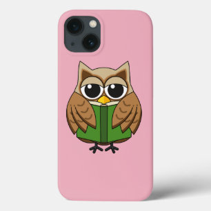 Leuke boekenwurm uil lezen boek Cartoon Case-Mate iPhone Case