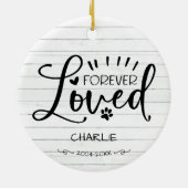 Leuke boerderij kat of hond huisdier herdenking aa keramisch ornament (Achterkant)