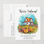 Leuke boerderij nieuwe huis verhuisaankondiging briefkaart (Voorkant / Achterkant)