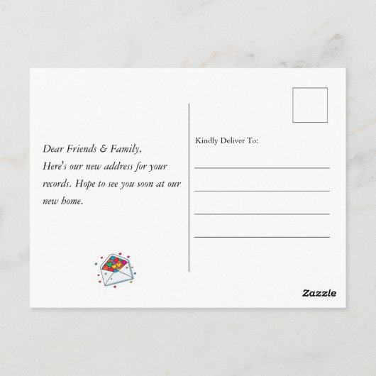 Leuke boerderij nieuwe huis verhuisaankondiging briefkaart (Achterkant)