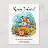 Leuke boerderij nieuwe huis verhuisaankondiging briefkaart (Voorkant)