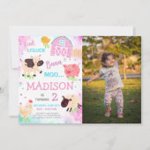 Leuke boerderijdieren Foto Kaart (Voorkant)