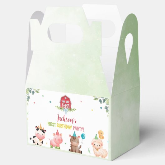 Leuke Boerderijdieren Verjaardag Favor Box Bedankdoosjes (Geopend)