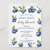 Leuke boeren markt blauwe bessen zoet baby shower kaart (Voorkant)