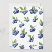 Leuke boeren markt blauwe bessen zoet baby shower kaart (Achterkant)