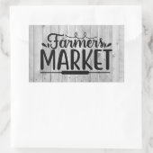 leuke Boerenmarkt woordkunst Rechthoekige Sticker (Tas)