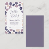 Leuke Boho Daisy Luier Raffle Informatiekaartje (Voorkant / Achterkant)