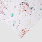 Leuke Boho Eenhoorns Bloemen Ballonnen Baby shower Tissuepapier (Detail)
