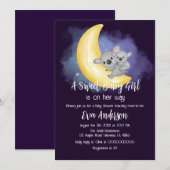 Leuke Boho Koala's op de maan Baby shower Kaart (Voorkant / Achterkant)