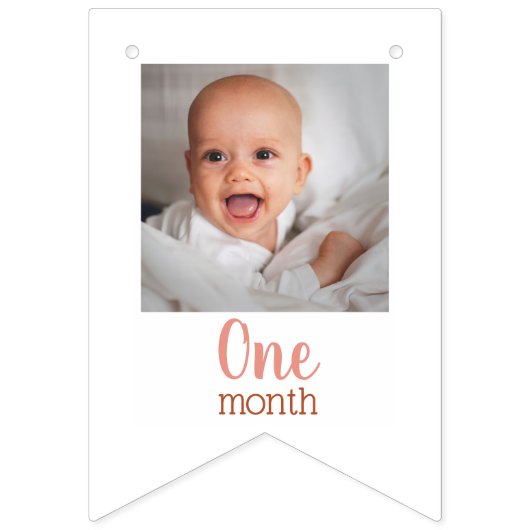 Leuke Boho regenboog 1e verjaardag 12 maanden foto Vlaggetjes (Derde vlag)