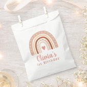 Leuke Boho regenboog meisjes eerste verjaardag Bedankzakje (Geknipt)