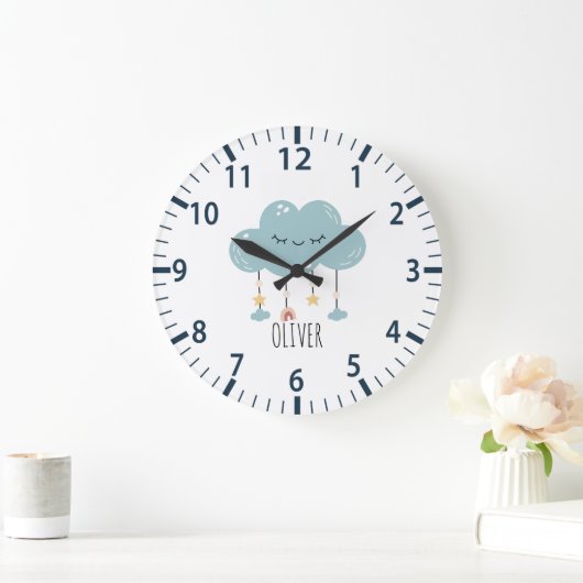 Leuke Boho Style Lullaby Cloud Nursery Wandklok (Huis)