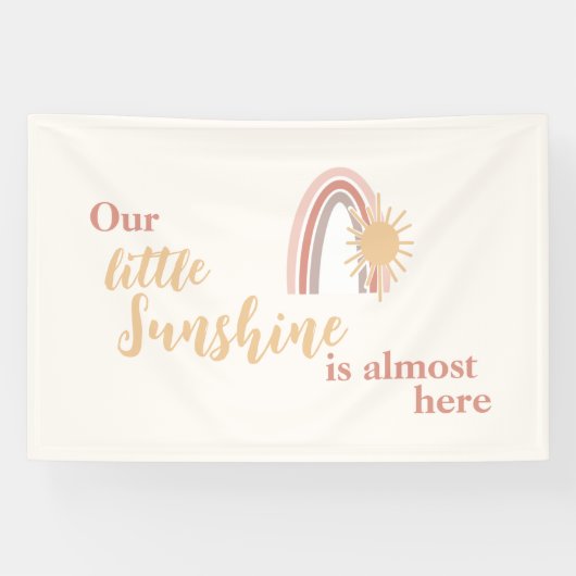 Leuke Boho Sun en Rainbow Baby Spandoek (Horizontaal)