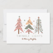 Leuke Boho Vrolijke Nachten Kerst Kaart (Voorkant)