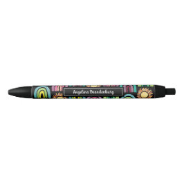 Leuke Bold Suns & Rainbows Terug naar School Kinde Zwarte Inkt Pen