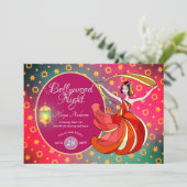 Leuke BOLLYWOOD Dansmuziek Feestje ELK EVENEMENT Kaart (Staand voorkant)