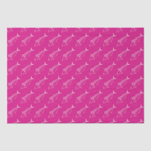 Leuke Bonito Vis in Pastel Roze op Hot Pink Tissuepapier