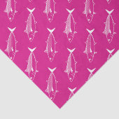 Leuke Bonito Vis in Wit op Hot Pink Tissuepapier (Detail)