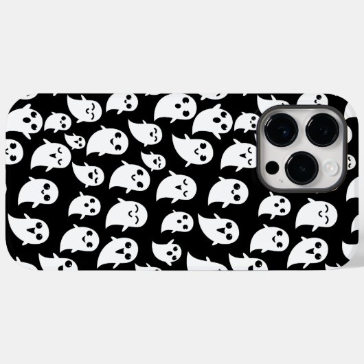 Leuke Boo Spook Halloween Cartoon Ghost Case-Mate iPhone Case (Achterkant (horizontaal))