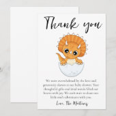 Leuke boodschap baby shower dank je kaarten (Voorkant / Achterkant)