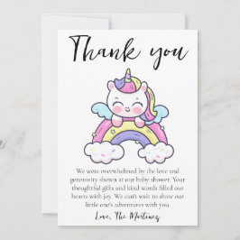 Leuke boodschap baby shower dank je kaarten