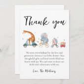 Leuke boodschap baby shower dank je kaarten (Voorkant / Achterkant)