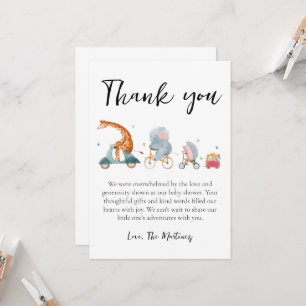 Leuke boodschap baby shower dank je kaarten
